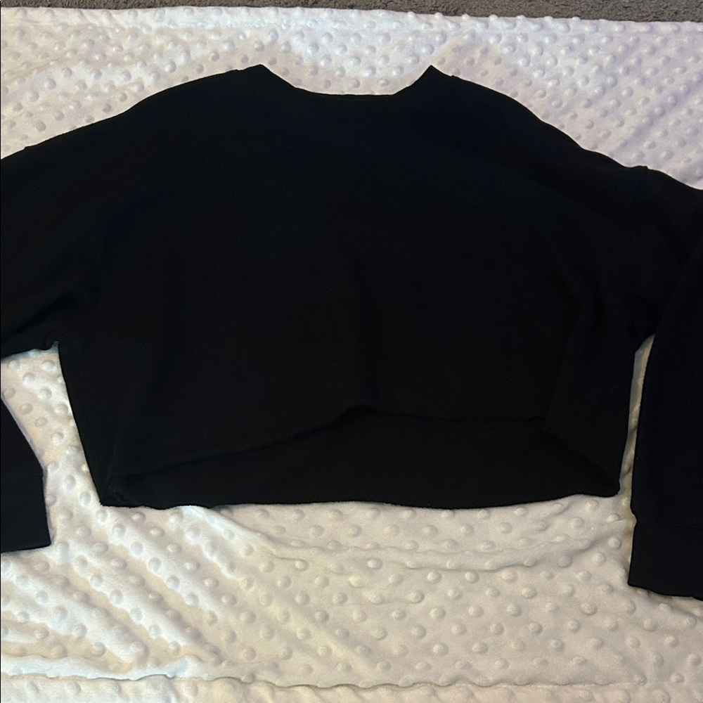 Wild Fable Black Crop Crewneck